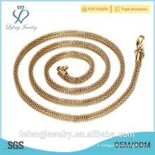 Custom 18K Gold / Rose Gold / Silver Necklace Chain / Cheap Wholesale 316 en acier inoxydable Collier en or Collier